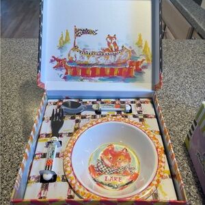 MacKenzie-Childs Vibrant Fox Dinnerware